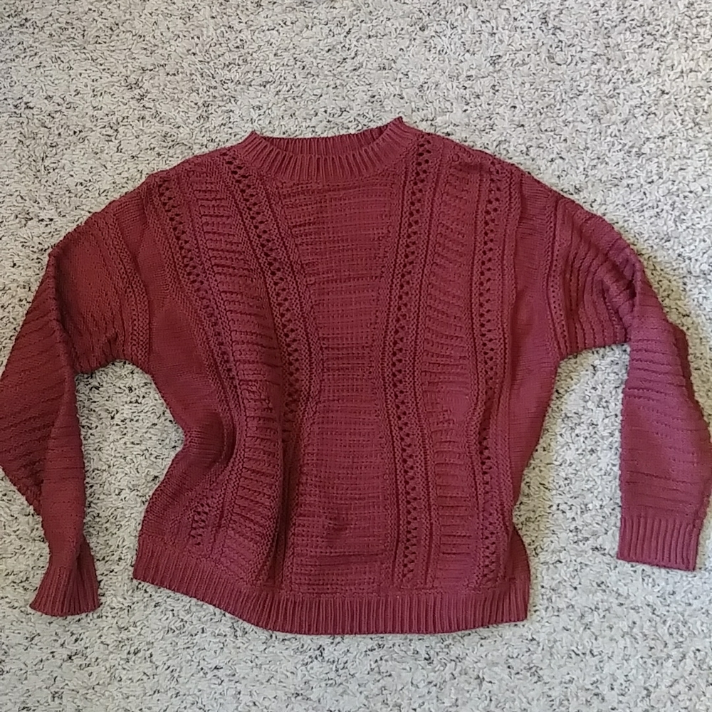 Boxy Textured sweater NWOT